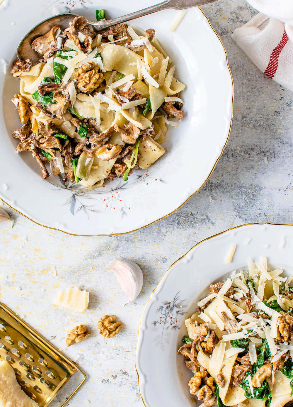 A dish of truffle pasta